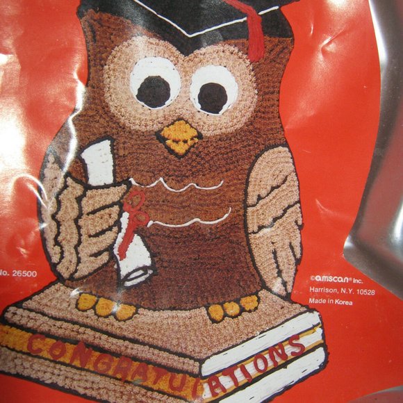 Amscan Inc Graduation Owl Cake Pan - Picture 2 of 3
